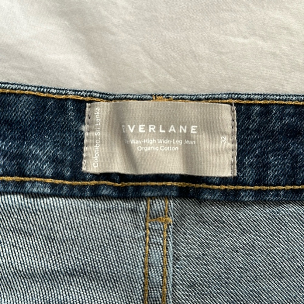 Everlane The Way High Wide Leg Jean size 32 in vintage indigo
